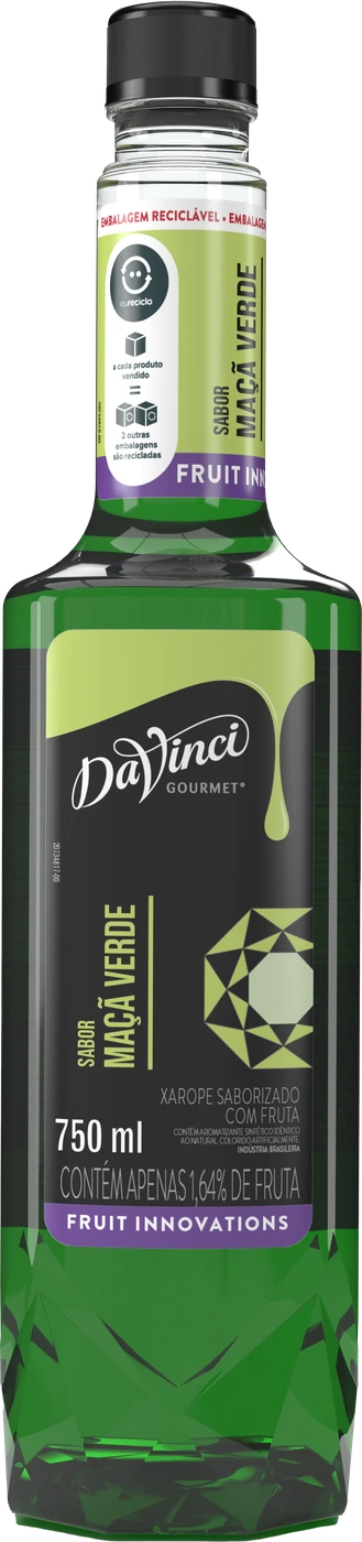 Garrafa DaVinci Gourmet Fruit Innovations Maçã Verde